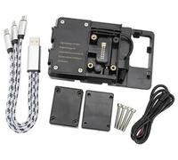 Pexorin Support de téléphone Amovible, for BMW, R 1200 RT R1200RT 2014-2019 Support de Navigation Moto GPS Navigator Support de téléphone de Chargement USB Support de téléphone pour Moto(Black Mobile