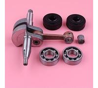 Pexorin Vilebrequin vilebrequin, for Husqvarna, pièce de rechange for tronçonneuse 340 345 350 avec kit de roulement à aiguilles de joint d'huile Kit de roulements de vilebrequin pour tronçonneuse