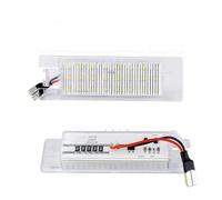 Pexorine 2X LED Lampes d'éclairage de Plaque d'immatriculation, for Fiat, Punto 188 Evo Van Pratico 263 Doblo Marea Multipla Tipo 500L Bravo Croma Linea Éclairage du Plancher du Coffre à Bagages