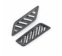Pexorine Autocollants de garniture de couvercle de sortie de climatisation latérale de voiture, cadre d'accessoires de voiture, for VW, for Golf, 8 MK8 R 2021 2022 ABS fibre de carbone Couvercle de ve