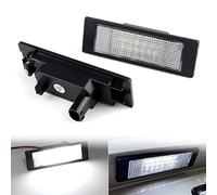 Pexorine Lumières de Plaque d'immatriculation Lumineuses, for BMW E63 E64 E81 E85 E86 E87 650i M6 Z4 645Ci Plug N Play, lumières de Remplacement de Style de Voiture Lampes de Plaque d'immatriculation