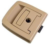 Pexorine Poignée intérieure de Tapis Coffre arrière, pour BMW, pour X5 E70, pour X6 E71 51479120283, Sol, Botte Style Voiture poignée de Levage de Coffre de Voiture(Beige with Lock Hole)