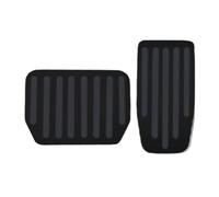 Pexorine Pour Tesla, modèle 3 Y, pour Highlander, 2021-2024 pédales couverture accessoires en alliage d'aluminium accélérateur gaz carburant frein Protecteur de pédale de plancher(Schwarz)