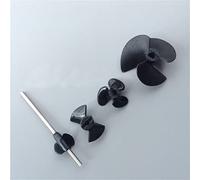 PEXORT Hélices à 2 ou 3 pales avec Arbre de 3mm/4mm/5mm, 5 pièces, 15mm/25mm/40mm, for modèles de Bateaux RC, propulseur d'eau de pulvérisation Remplacement de l'hélice du Bateau(2-Blade 25mm)