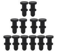 Pexveiuu Kit d'étirement d'oreille 4G en acrylique transparent solide avec joints toriques en plastique de calibre 4 - Kit d'étirement d'oreille pour homme et femme