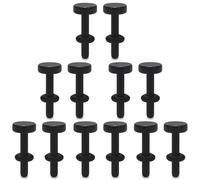 Pexveiuu Kit d'étirement d'oreille en acrylique transparent solide de 12 g avec joints toriques en plastique de calibre 12 - Kit d'étirement d'écartement d'oreille pour homme et femme