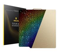 PEY+PEI 3D Printer Build Plate Sheet for Bambu Lab X1/X1C/X1E/P1P/P1S/A1, Dual Texture with Starry Sky Pattern 257x257mm, Flexible Spring Steel Hot Bed Platform Sheet with Smooth Surface