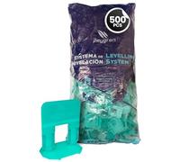 Peygran Lot de 500 languettes de nivellement Turquoise 3 mm