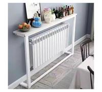 PEYNIR Console canapé Étagère de radiateur Mince Profondeur 10/15/20/25 cm Console étroite à Placer derrière Un canapé sur Mesure Salon Chambre(White Legs,L140xW20xH80cm)