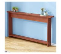 PEYNIR Console canapé Slim Sofa Table Behind Couch Thin, 3.9/5.9/7.9 inch Deep Narrow Console Desk for Entryway/Foyer/Hallway, Floor-Standing Skinny Storage Shelf(Teak,W51.2xD7.9xH25.6in)