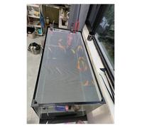 PEYNIR Couvercle Aquarium Couvercle d'aquarium en Maille pour Terrarium, Filet Anti-Saut avec Bords magnétiques, Filet carré pour Ouverture de Ventilation(L43.3xW21.7in/110x55cm)