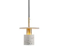 PEYNIR Lampe à Suspension Moderne avec Abat-Jour en terrazzo 3,5 Pouces Mini Lustre E27/E26 Lampes suspendues rétro pour Cuisine, Salle à Manger, Salon, Chambre