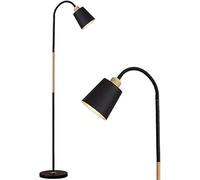 PEYNIR Lampe sur Pied Lampadaire à col de Cygne réglable Lampe sur Pied en métal Lampe sur Pied Moderne Simple et Haute Lampe de Lecture pour Bureau Lampadaire Noir lumière Debout