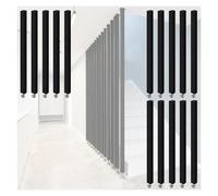 PEYNIR Poteau de partition Poteau de séparation de pièce à Lattes de Bois pour Couloir et escalier du Sol au Plafond Cloison Murale à colonnes avec Bases réglables(15posts(W 150cm),H 125cm)