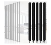PEYNIR Poteau de partition Poteau de séparation Murale Personnalisable pour Bureau, Réglable Colonne de séparation de pièce pour escalier intérieur/Balcon/Couloir(5pcs(W 50cm),H 110cm)