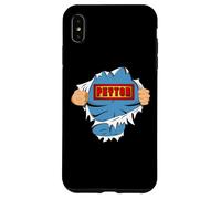 Peyton First Name Superhero for Boys Named Peyton Coque pour iPhone XS Max