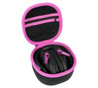 Peyyargo Dur Étui de Protection Compatible avec les Casques Antibruit de Tir Walker's Game Ear Razor Slim et PROHEAR 066/030 (Noir+Magenta)