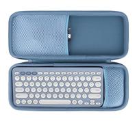 Peyyargo Dur Étui de Protection Compatible avec Logitech Pebble 2 Combo, Pebble Keys 2 K380s / K380 Clavier en Pebble Mouse 2 M350s / M350 Souris (Bleu Clair)