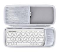 Peyyargo Dur Étui de Protection Compatible avec Logitech Pebble 2 Combo, Pebble Keys 2 K380s / K380 Clavier en Pebble Mouse 2 M350s / M350 Souris (Blanc)