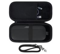 Peyyargo Étui de Protection pour Bose SoundLink Flex (2e gén) Enceinte | Coque EVA Rigide avec Sangle Réglable, Résistant Chocs Rayures, Multi Usages, Sac Portable, Accessoires D’enceinte, Noir