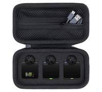 Peyyargo Étui de Protection pour Micro Cravate RØDE Wireless GO 2/ GO 3/ ME | Coque EVA Rigide, Résistant Chocs Rayures, Multi Usages, Sac Portable, Accessoire pour Micro Cravate