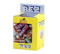 PEZ - Boîte de 100 Recharges de Bonbons Fruits - Vegan, Sans Colorants Artificiels, Gluten, OGM et Lactose - 5 Parfums - Format Idéal pour Anniversaires - 850g