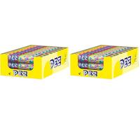 Pez Boîte de 30 rouleaux de bonbons dextrose acidulés (Lot de 2)