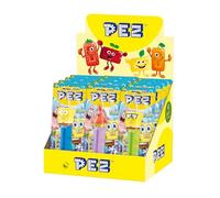 PEZ - PEZ Boîte Présentoir de 12 Blisters (1 distributeur + 1 recharge de bonbons) Bob l'Eponge