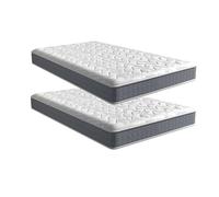 PEZ ROJO Lot de 2 Matelas 90x190 cm, Épaisseur 17 cm, Luxe Matelas Mémoire de Forme pour Adulte et Enfant, Zones de Confort Ergonomiques