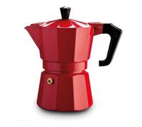 Pezzetti 1361V Cafetière Moka Café 3 Tasses Italexpress Aluminium Rouge