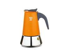 Pezzetti Steelexpress Cafetiere 6T Orange Flame