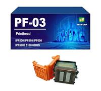 PF-03 Tête d'impression Compatible pour Canon IPF500 510 600 605 610 700 710 720 810 815 820 825 IPF5000 5100 6100 6200 8000 IPF8010S 8100 8110 9000 9100 9110,PF 03-1 Pack