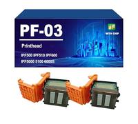 PF-03 Tête d'impression Compatible pour Canon IPF500 510 600 605 610 700 710 720 810 815 820 825 IPF5000 5100 6100 6200 8000 IPF8010S 8100 8110 9000 9100 9110,PF 03-2 Pack