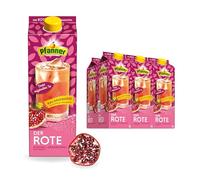 Pfanner The Red Lemon Pomegranate Boîte de conservation en sucre réduit - Thé aux fruits infusé directement avec du jus de grenade et du jus de citron (6 x 2 L)