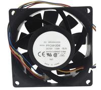 PFC0812DE 8CM Thick High Power Fan, 8038 DC12V 1.2A 4-Wire PWM 152.06CFM Server Cooling Fan