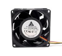 PFC0812DE Delta 12V 80mm Cooling fan - 3.3A 8038 8cm 4-Wire Server Cooling fan