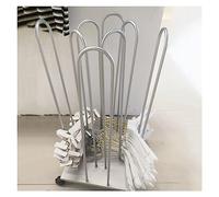 PFCDZDU Empileur D'organisateur De Cintre, Support De Cintre Mobile 4 en 1 avec roulettes, Magasin De Vêtements Buanderie Placard Chariot Stockage Cintres Au Sol (Couleur : Silver, Taille : 39x39x80