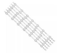 PFCFPNMTGV Bande de rétroéclairage LED 6/18 pièces compatible avec VES490QNDL VES490QNDS-2D-U11 49U5766DB 49U6763DB 49U6663DB 49U5863DB VESTEL 49 Bande lumineuse pour téléviseur(3TV(18PCS))