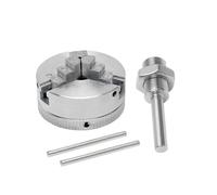 PFCFPNMTGV Mandrin à 4 mors en alliage de zinc, bielle, mandrin de tournage à bois autocentrant, accessoire de serrage en option for mini-tour à métaux mandrins(3 Jaw Chuck Set)