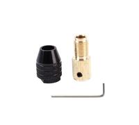 PFCFPNMTGV Mini mandrin de perçage 2,0/2,35/3,0/3,17/5,0 mm, 3 mors à changement rapide, adaptateur foret sans clé, support, dispositif fixation mandrins(5.0mm)