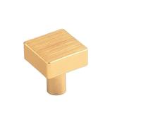 PFCFPNMTGV Portes d'armoires minimalistes modernes, meuble à chaussures, TV, tiroirs, carrés, petits trous, poignées de traction, boutons ronds Poignée de porte d'armoire(Square gold,1PCS)