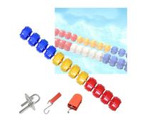 PFDHK Corde De Séparation De Sécurité for Piscine De 1 À 18 M, Bouée Pré-assemblée, avec 8 Flotteurs Et Accessoires, for Une Séparation en Profondeur, Facile À Installer(Wire,3m/9.8ft)