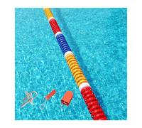 PFDHK Kits De Cordes De Sécurité for Piscine, Flotteur Réglable De 1 À 18 M, Séparateur De Couloir Anti-Vagues, for Piscines Creusées Et Extérieures(Wire,6m/19.7ft)