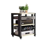 PFDHK Meuble De Rangement Multimédia À 3 Niveaux, Support Audio Amovible, Étagères Réglables, for Salon, Studio D'enregistrement De Jeux, Charge 100 Kg(Color3)