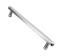 PFDHK Poignées De Porte De Douche 440 Mm Trou À Trou, Poignée De Porte De Main Courante En Acier Inoxydable, Barre D'appui For Porte En Verre De Salle De Bain, For Baignoire, Cuisine