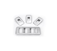 Pfdwmdoi Accessoires d'intérieur Voiture pour Land pour Rover pour Range pour Rover Sport RR Sport 2014 2015 2016 2017 Garniture Cadre Bouton Commutateur Fenêtre Intérieure(Style B Silver)