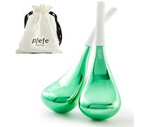 Pfefe Cryo Sticks Ice Globes - Outils de Soins de la Peau du Visage et Des Yeux - Bâtons de Cryo en Acier Inoxydable Pour - Globes de Massage Rafraîchissant Avec étui de Rangement