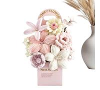 Pfeifenreiniger Bastelset - PP Biegbare Basteldraht Sticks | Kreativ Draht Set,Flexible Strauß DIY Kunst Material Zubehör Kit, Muttertag Hochzeit Schule Zuhause Bastelprojekte Dekoration