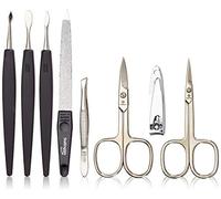 Pfeilring Action Manicure Trousse 8 pièces avec coupe-ongles Marron foncé