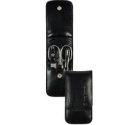 Pfeilring trousse de manucure 12,3 x 7,9 cm cuir/acier noir 4 pièces
